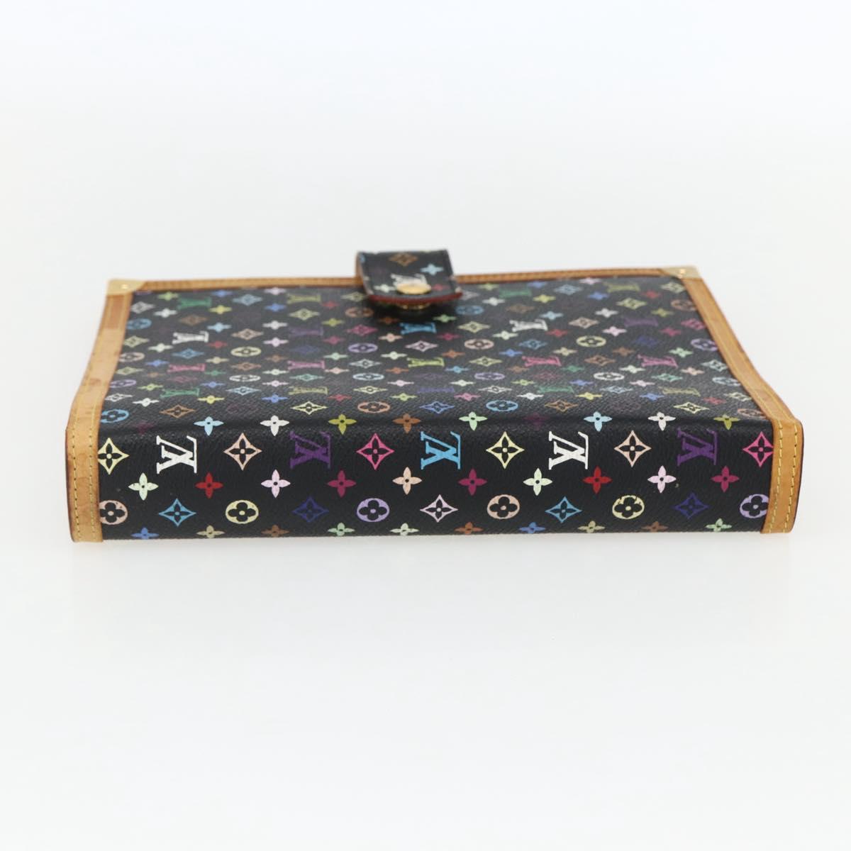 LOUIS VUITTON Multicolor Agenda GM Day Planner Cover Black R20893 Auth 169786SAV
