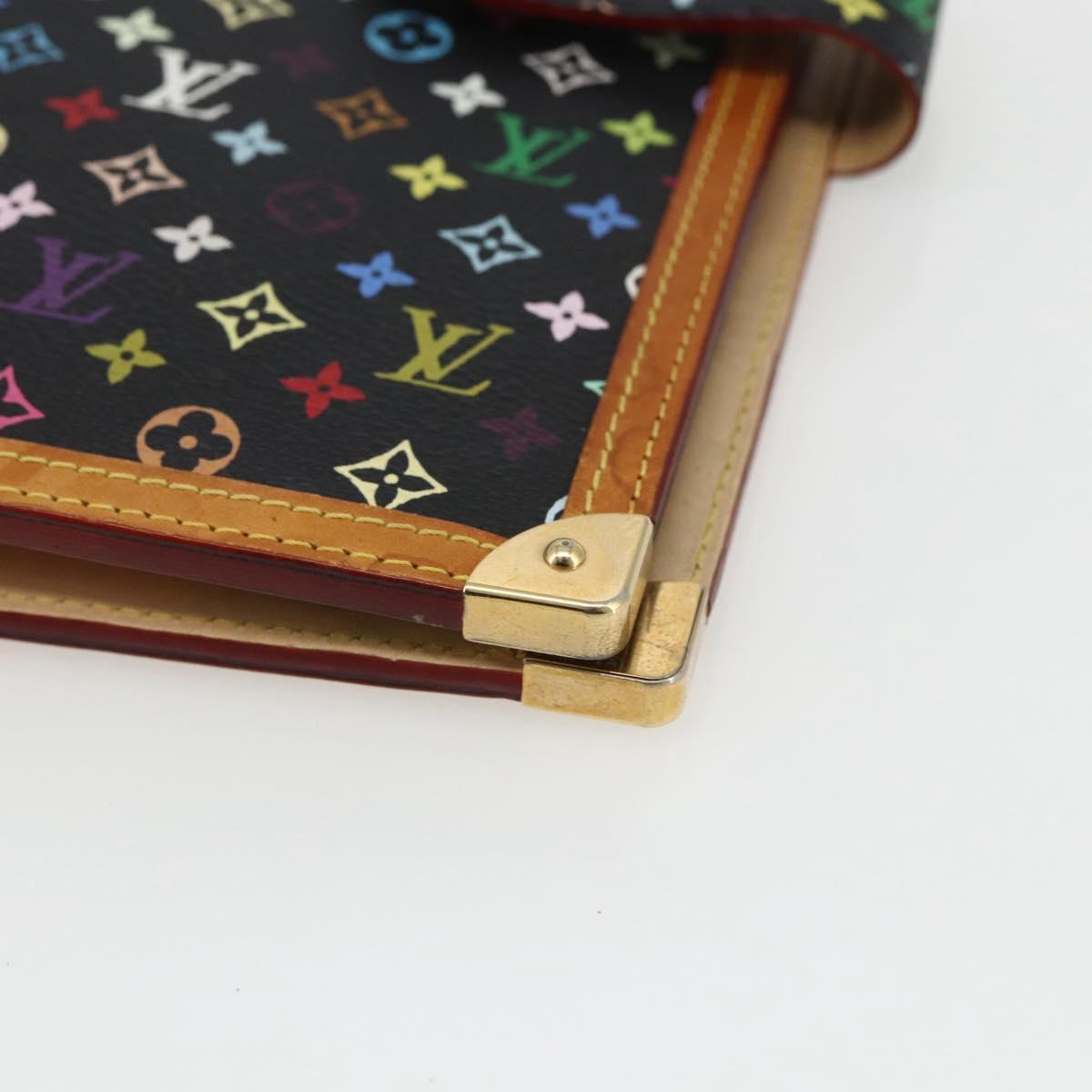 LOUIS VUITTON Multicolor Agenda GM Day Planner Cover Black R20893 Auth 169786SAV