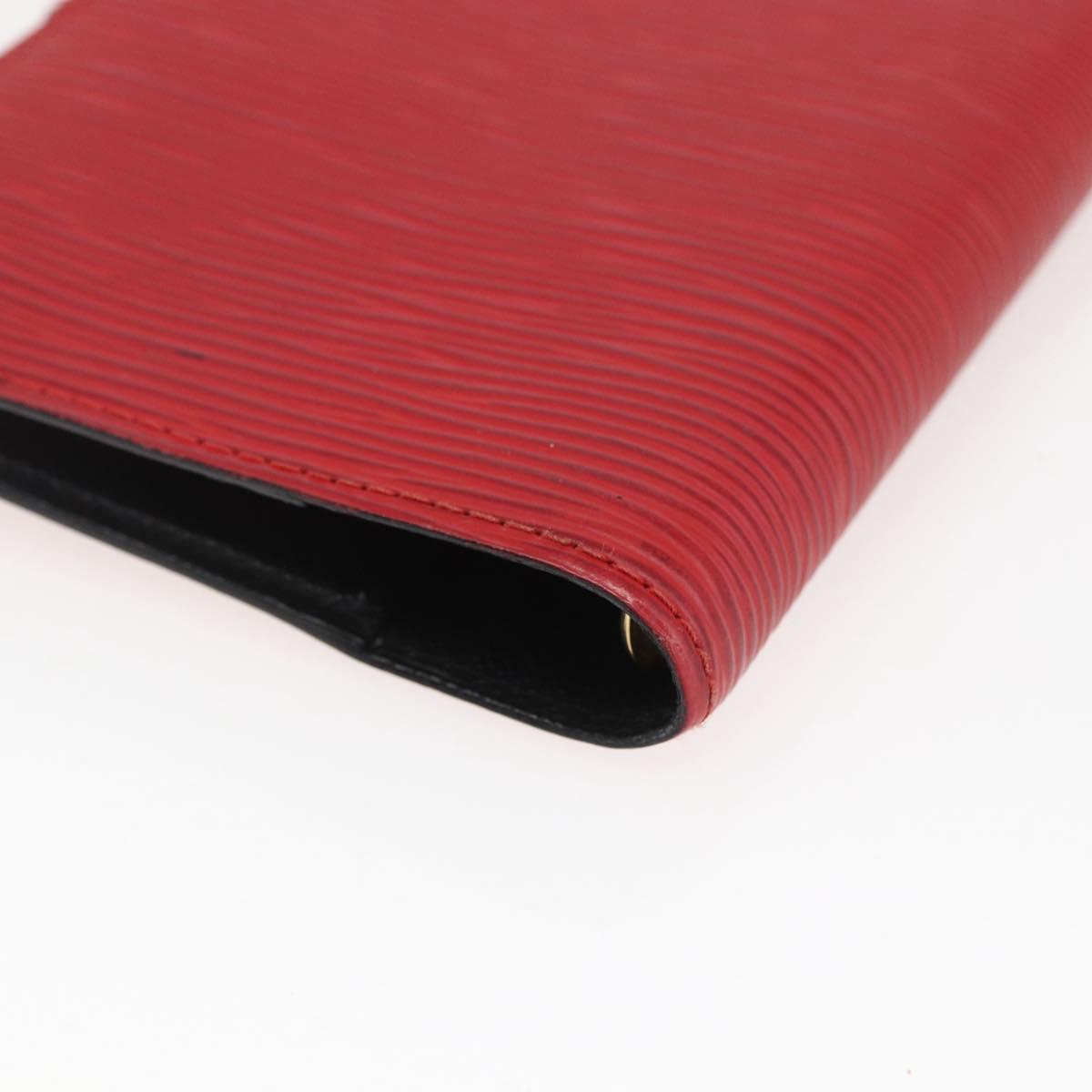 LOUIS VUITTON Epi Agenda PM Day Planner Cover Red R20057 LV Auth 169789