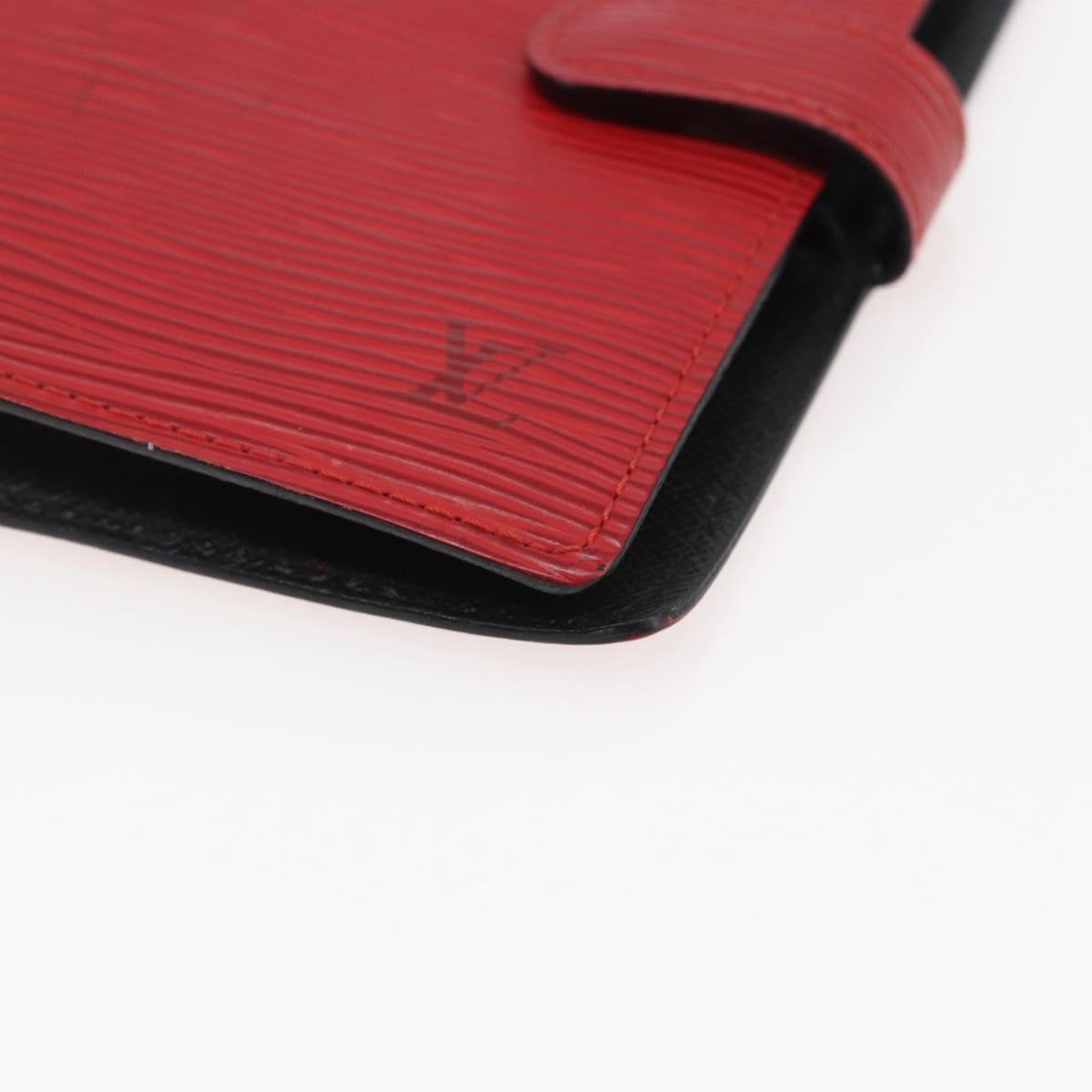LOUIS VUITTON Epi Agenda PM Day Planner Cover Red R20057 LV Auth 169789