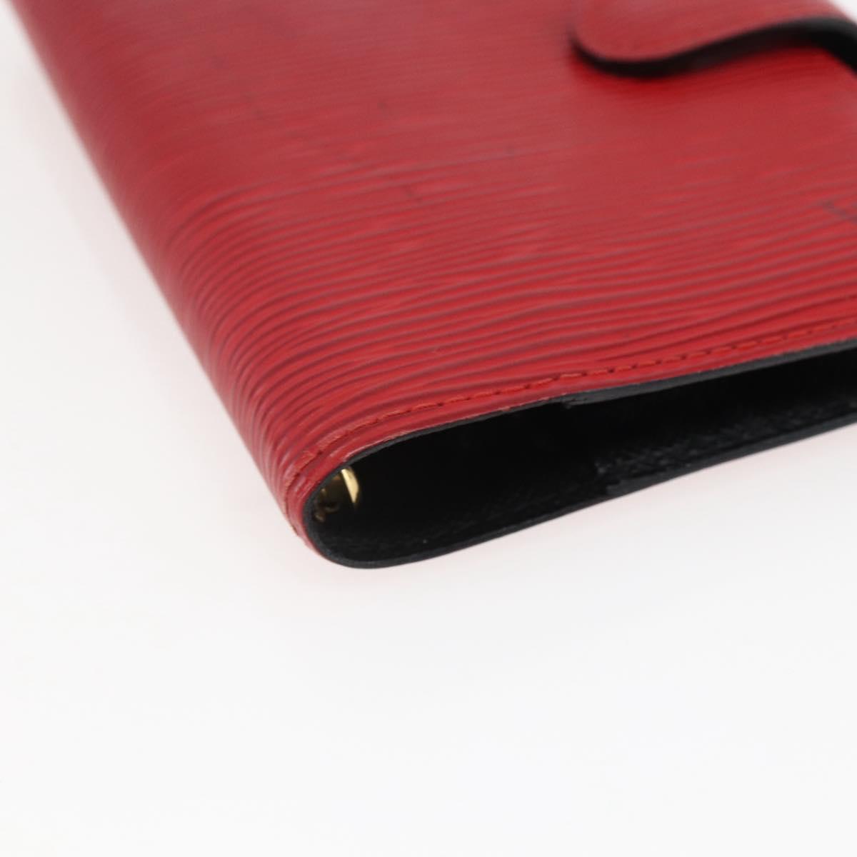 LOUIS VUITTON Epi Agenda PM Day Planner Cover Red R20057 LV Auth 169789