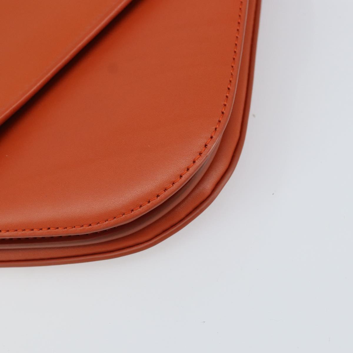 BOTTEGA VENETA Chain Shoulder Bag Leather 2way Brown Gold Auth 169800V