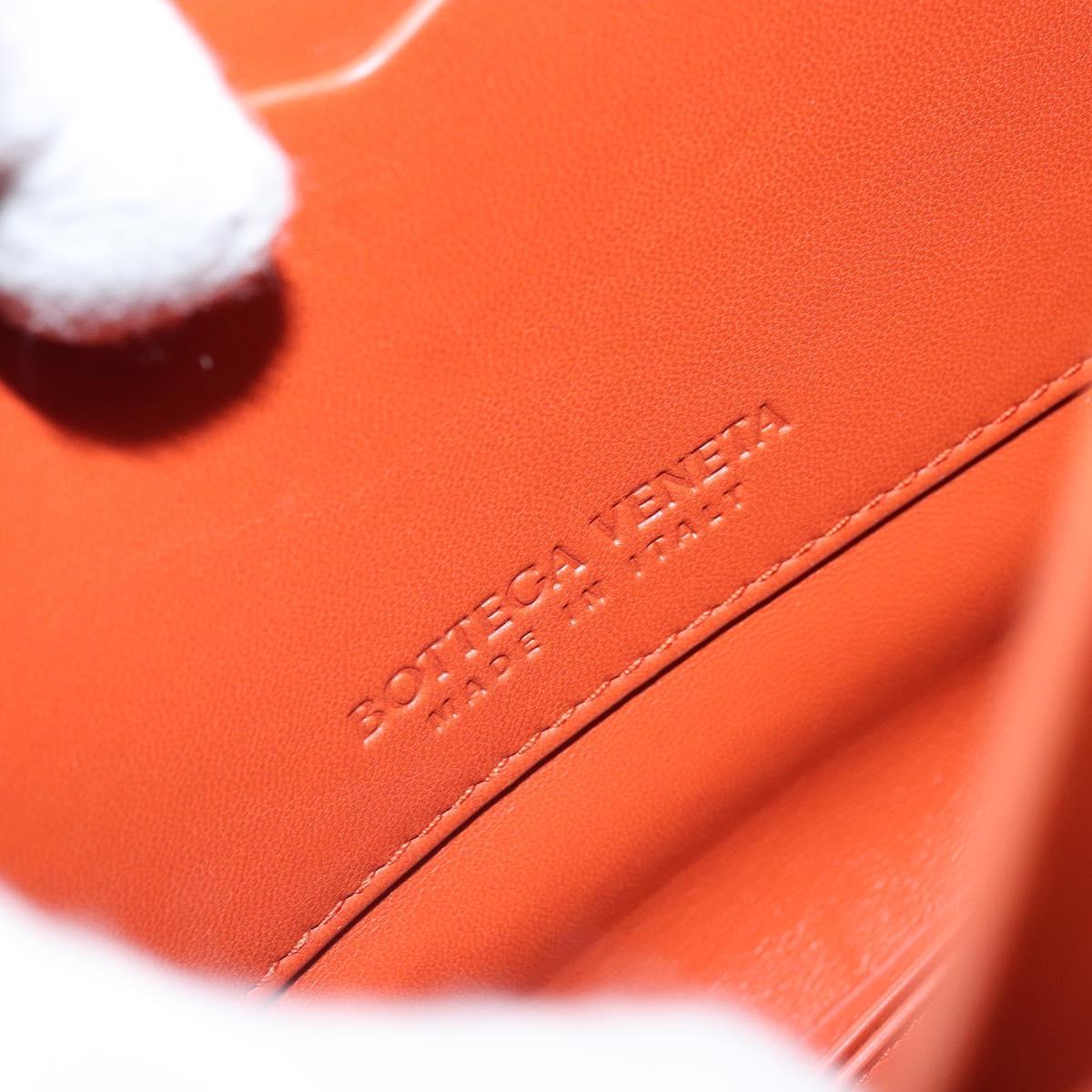 BOTTEGA VENETA Chain Shoulder Bag Leather 2way Brown Gold Auth 169800V