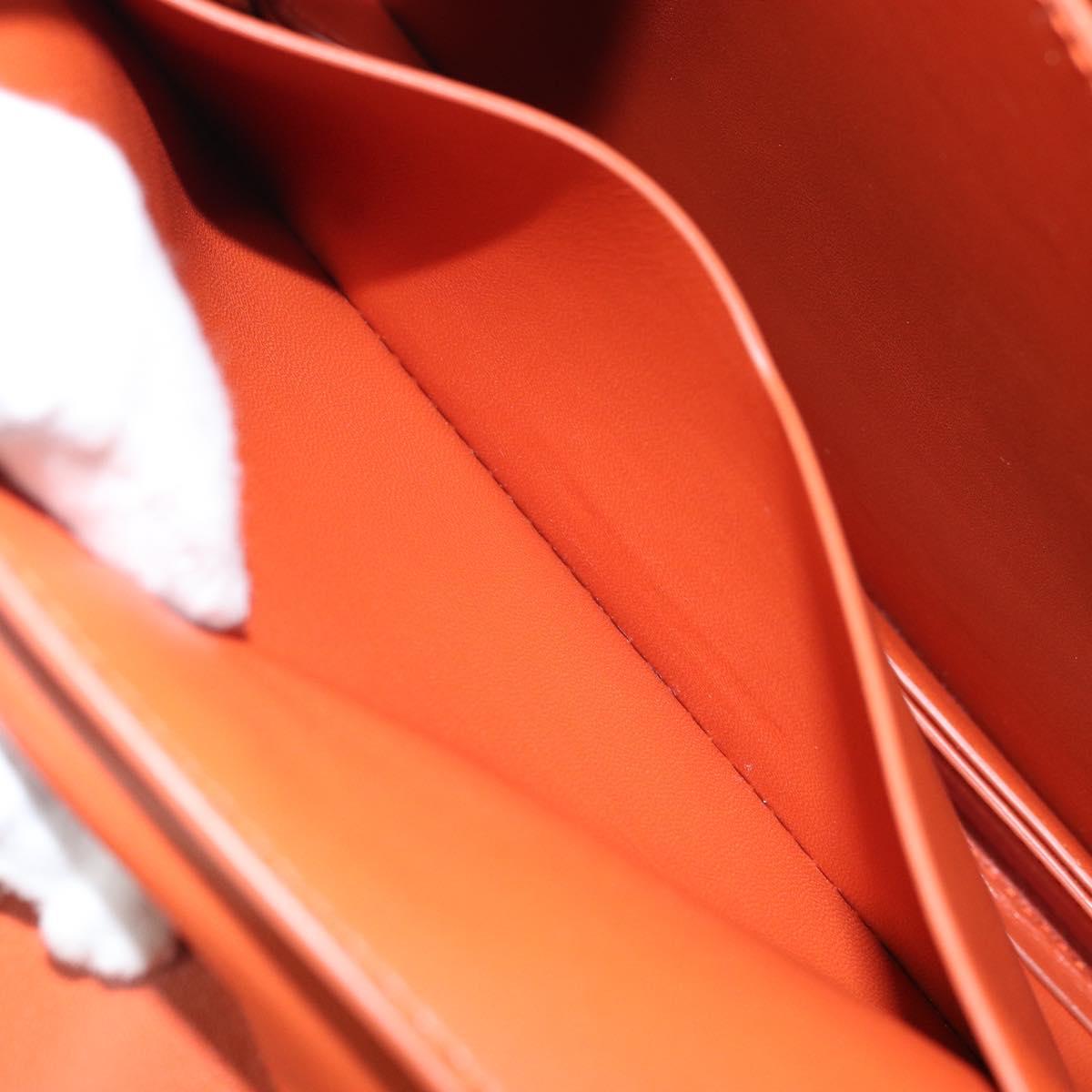 BOTTEGA VENETA Chain Shoulder Bag Leather 2way Brown Gold Auth 169800V