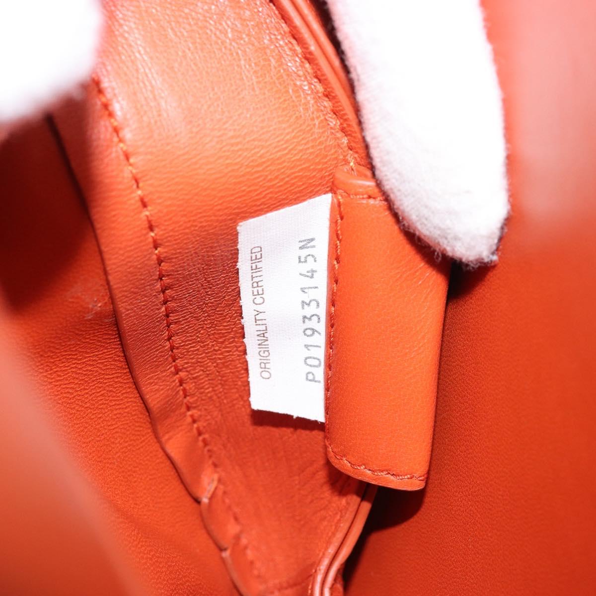 BOTTEGA VENETA Chain Shoulder Bag Leather 2way Brown Gold Auth 169800V