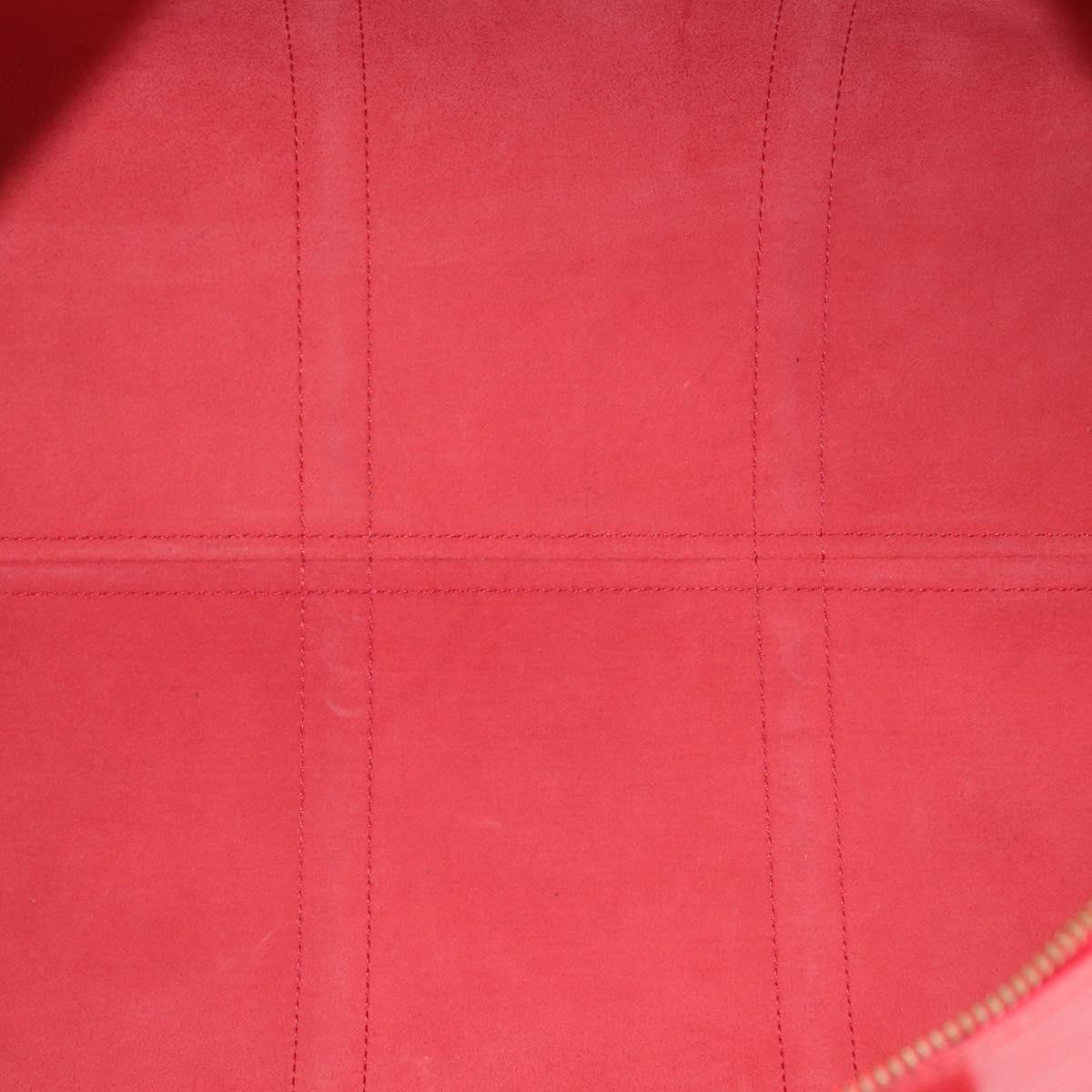 LOUIS VUITTON Epi Keepall 55 Boston Bag Red M42957 LV Auth 169814V