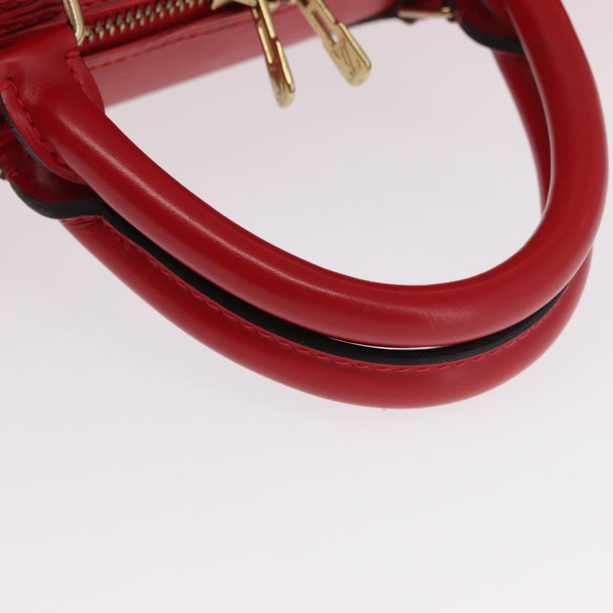 LOUIS VUITTON Epi Keepall 55 Boston Bag Red M42957 LV Auth 169814V