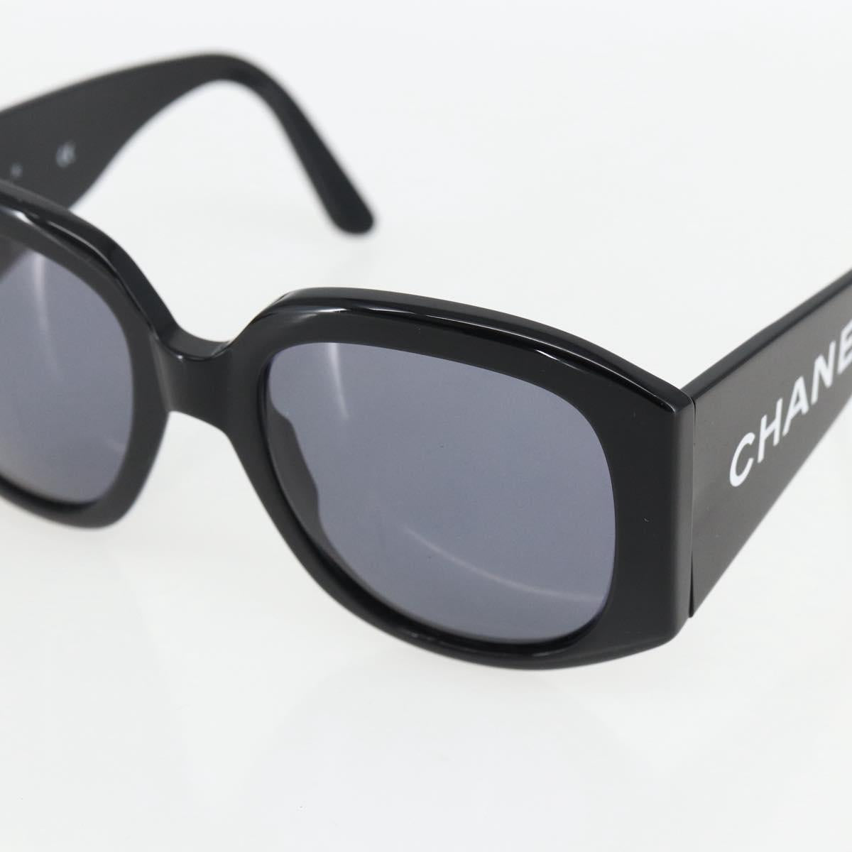 CHANEL Sunglasses plastic Black CC Auth 169816V
