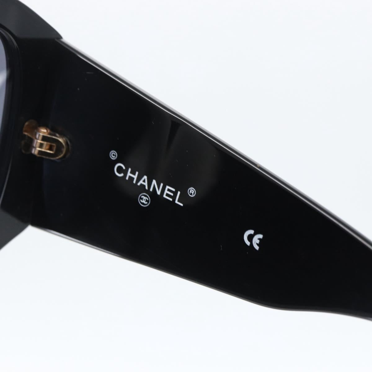 CHANEL Sunglasses plastic Black CC Auth 169816V