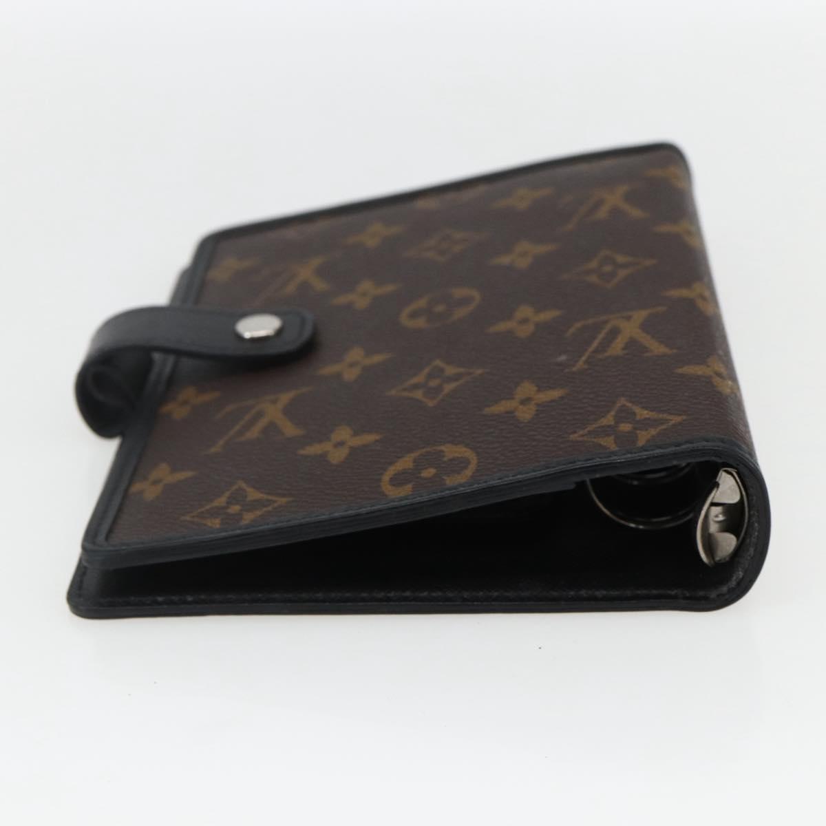 LOUIS VUITTON Monogram Macassar Agenda MM Day Planner Cover R21084 Auth 169817V