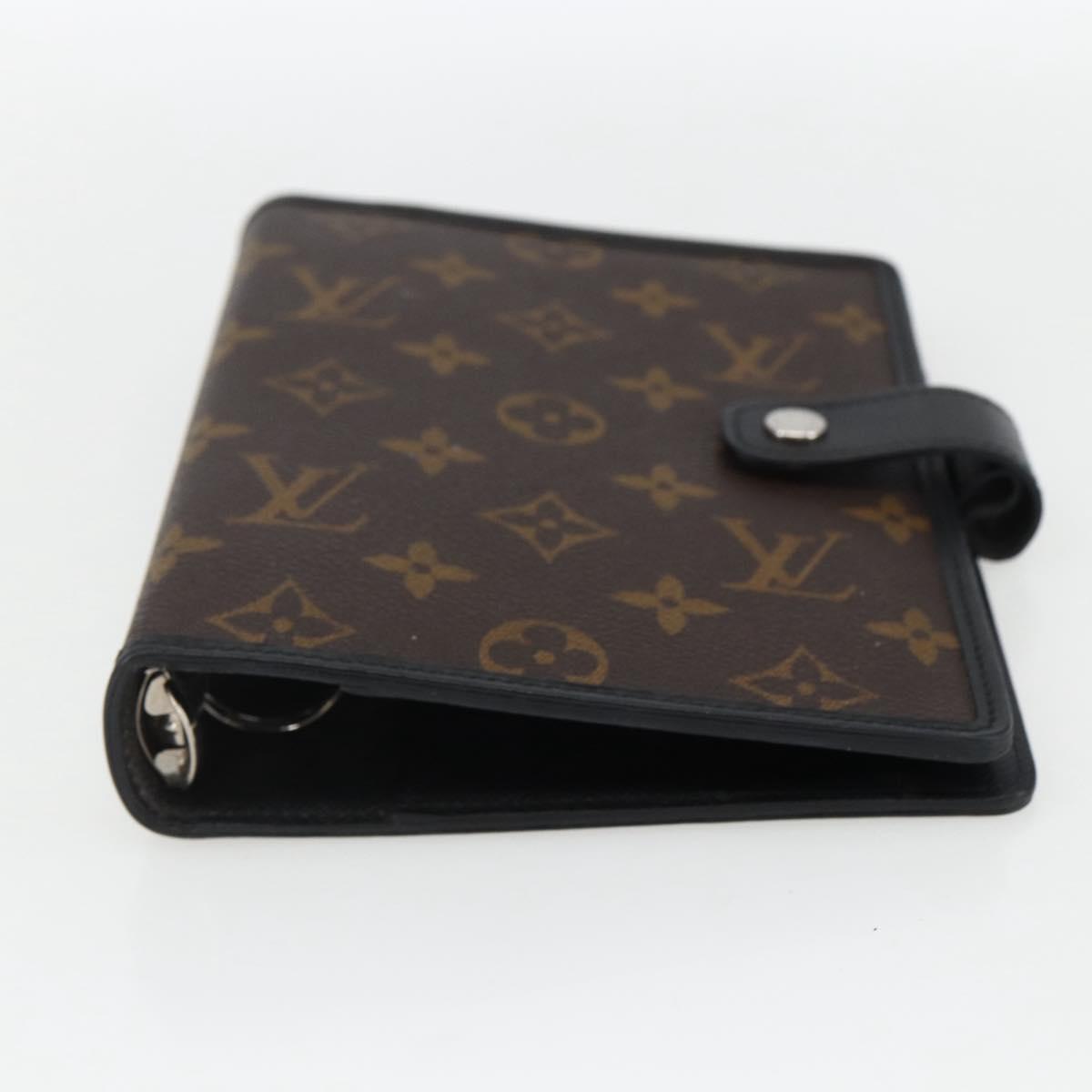 LOUIS VUITTON Monogram Macassar Agenda MM Day Planner Cover R21084 Auth 169817V