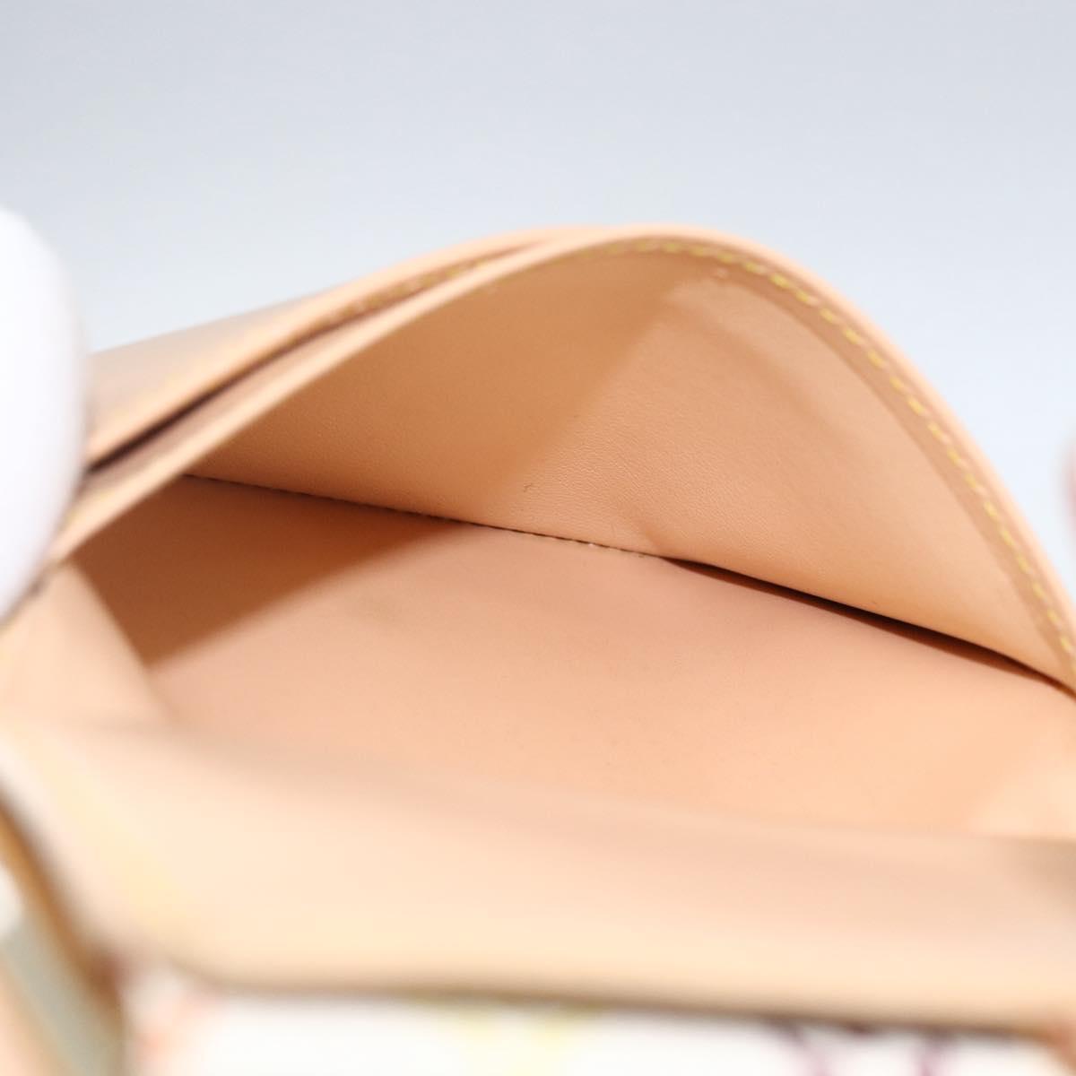 LOUIS VUITTON Multicolor Porte MonnaieViennois Wallet White M92987 Auth 169820