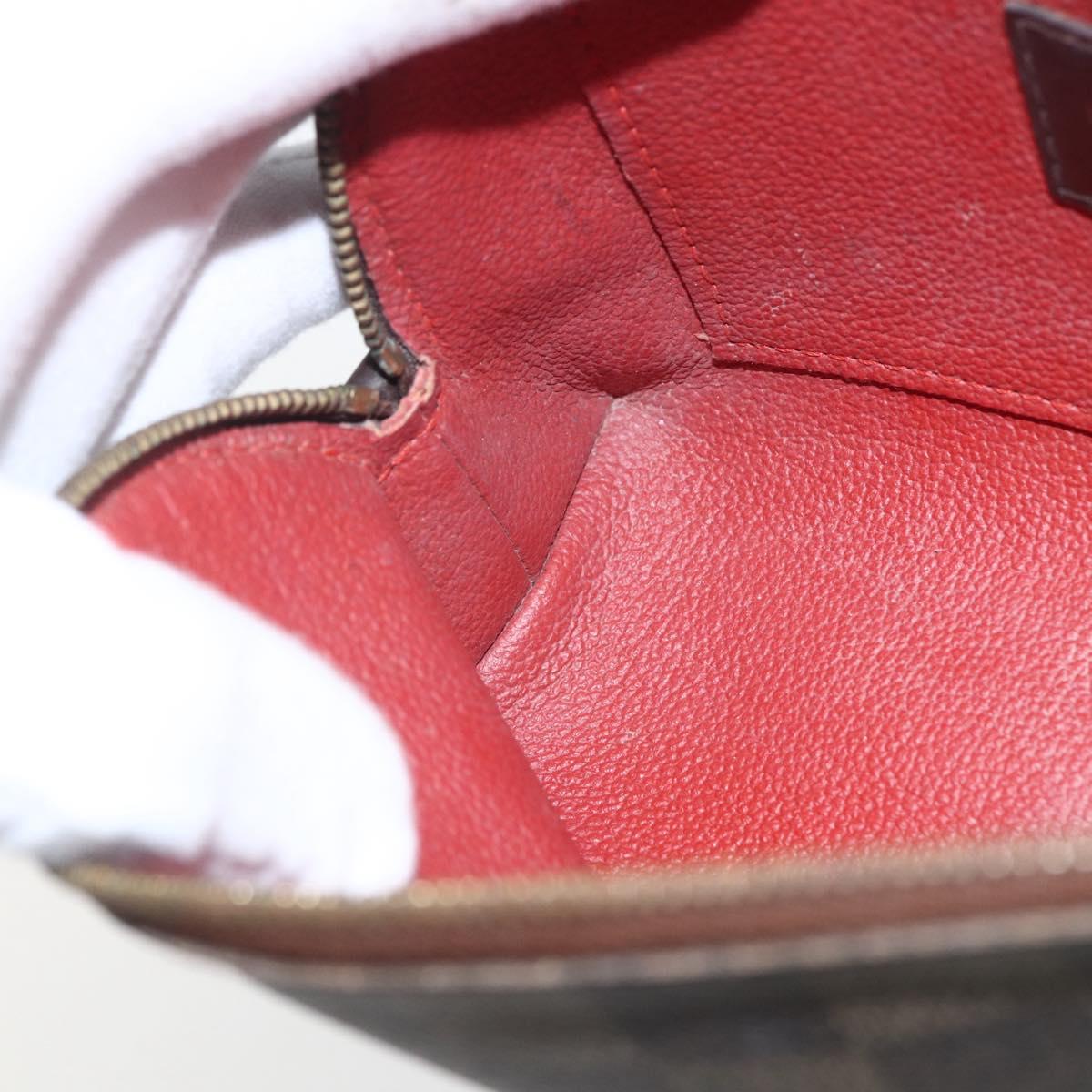 LOUIS VUITTON Damier Ebene Pochette Cosmetic PM Pouch N47516 LV Auth 169824