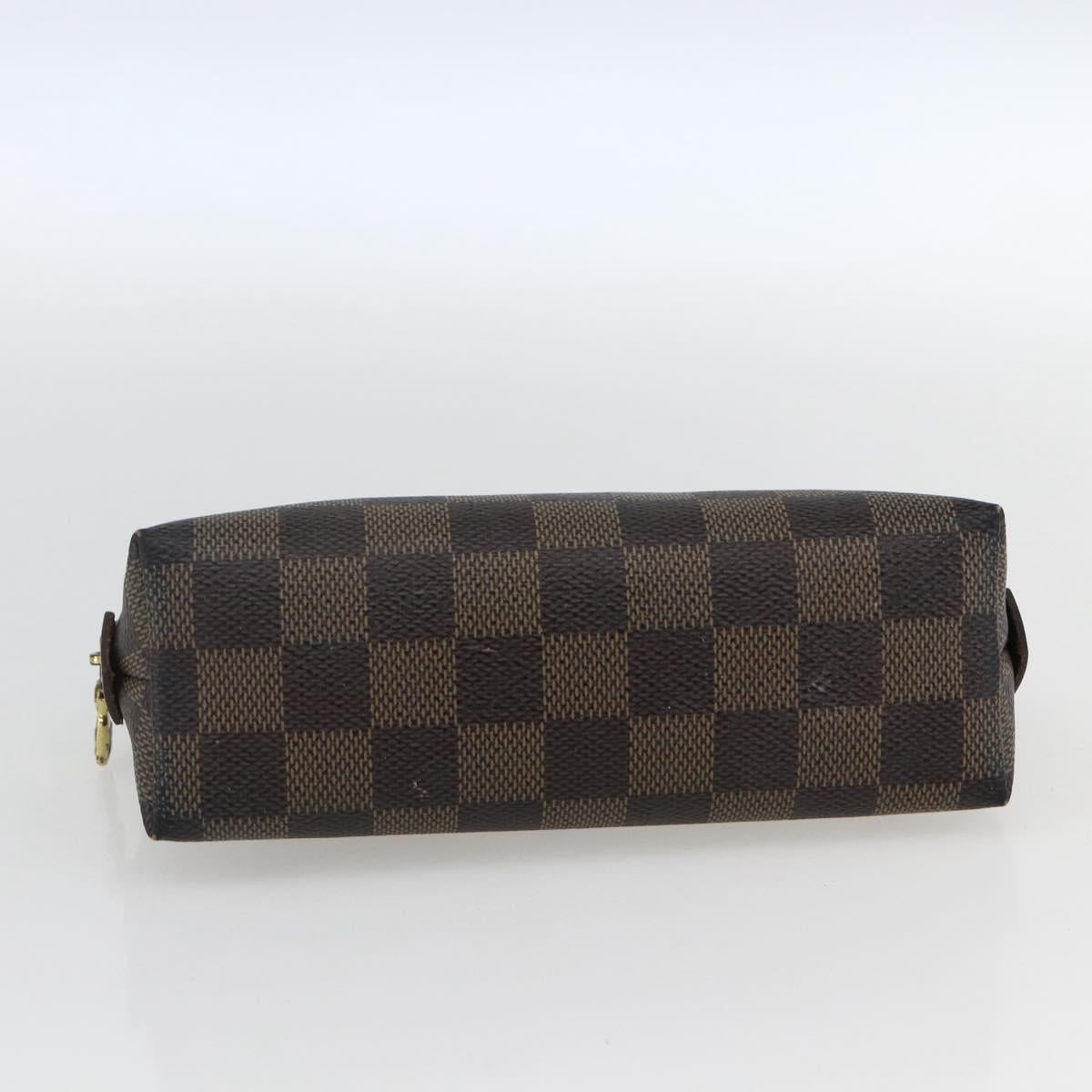 LOUIS VUITTON Damier Ebene Pochette Cosmetic PM Pouch N47516 LV Auth 169824