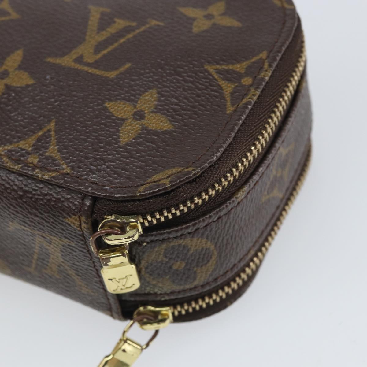 LOUIS VUITTON Monogram Trousse Brush PM Cosmetic Pouch M47510 LV Auth 169827V