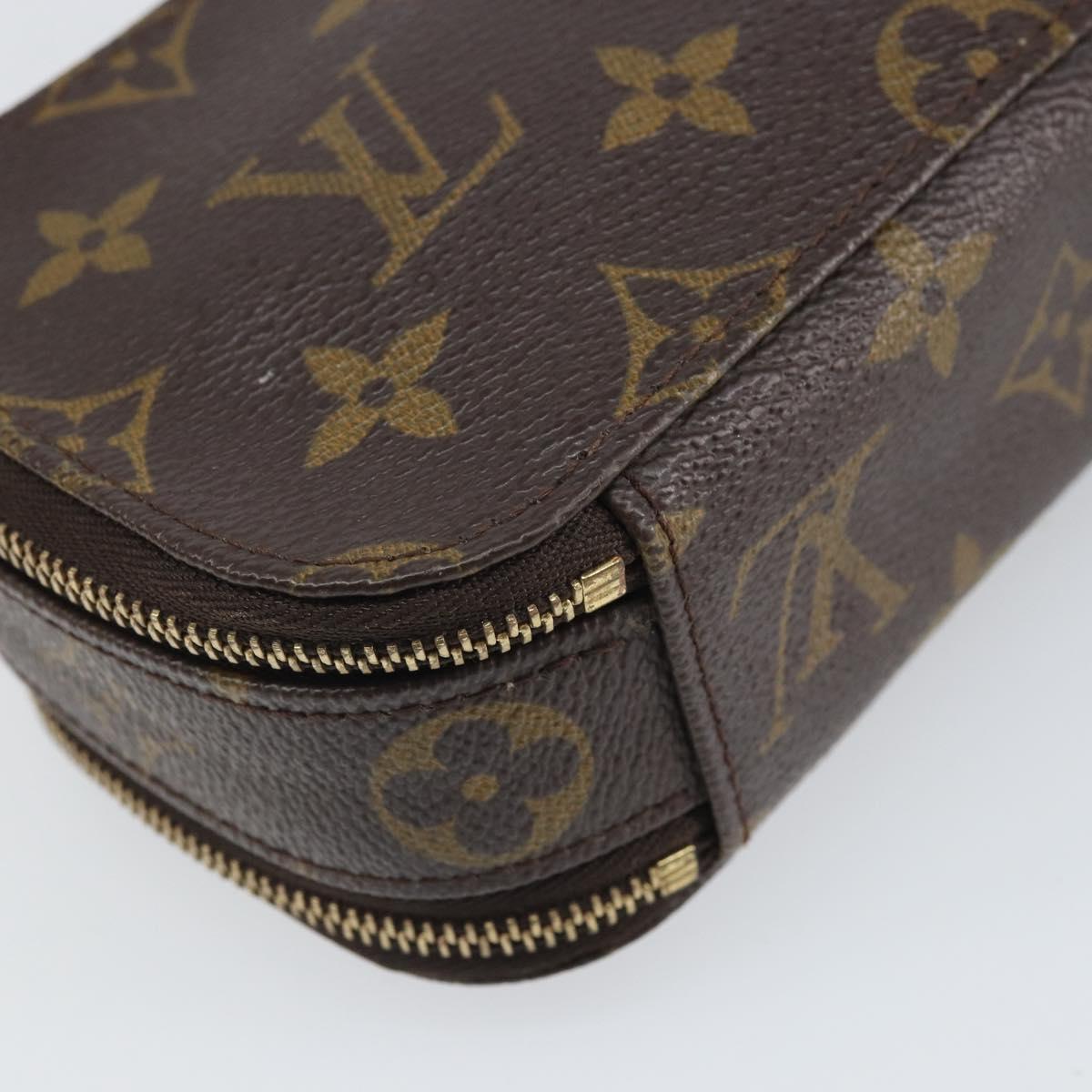 LOUIS VUITTON Monogram Trousse Brush PM Cosmetic Pouch M47510 LV Auth 169827V