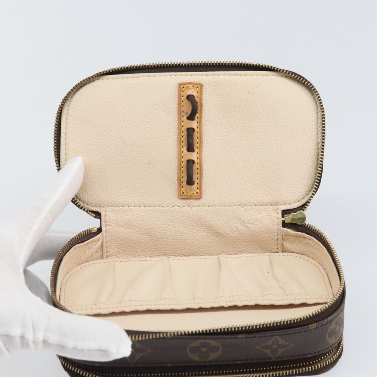 LOUIS VUITTON Monogram Trousse Brush PM Cosmetic Pouch M47510 LV Auth 169827V