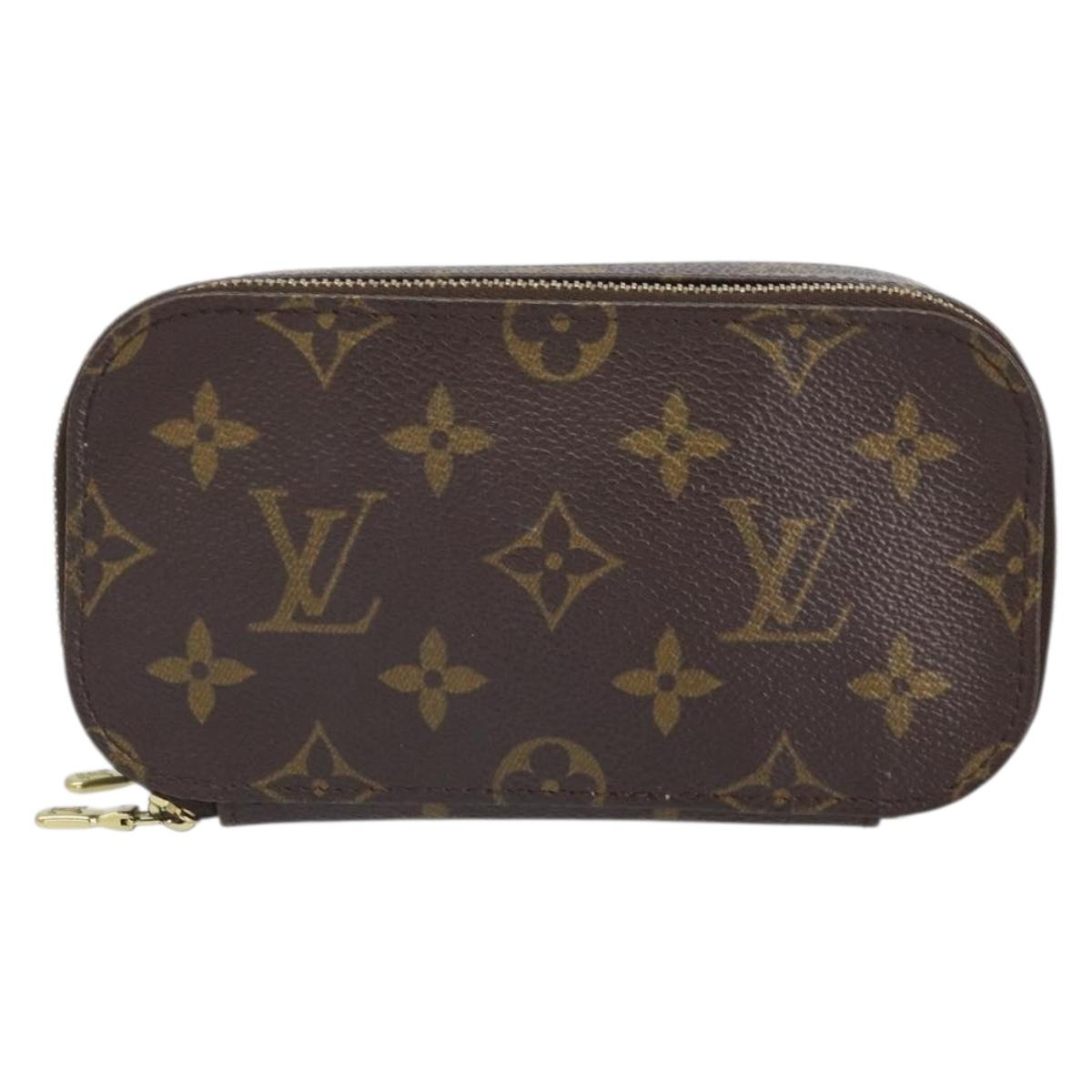 LOUIS VUITTON Monogram Trousse Brush PM Cosmetic Pouch M47510 LV Auth 169827V