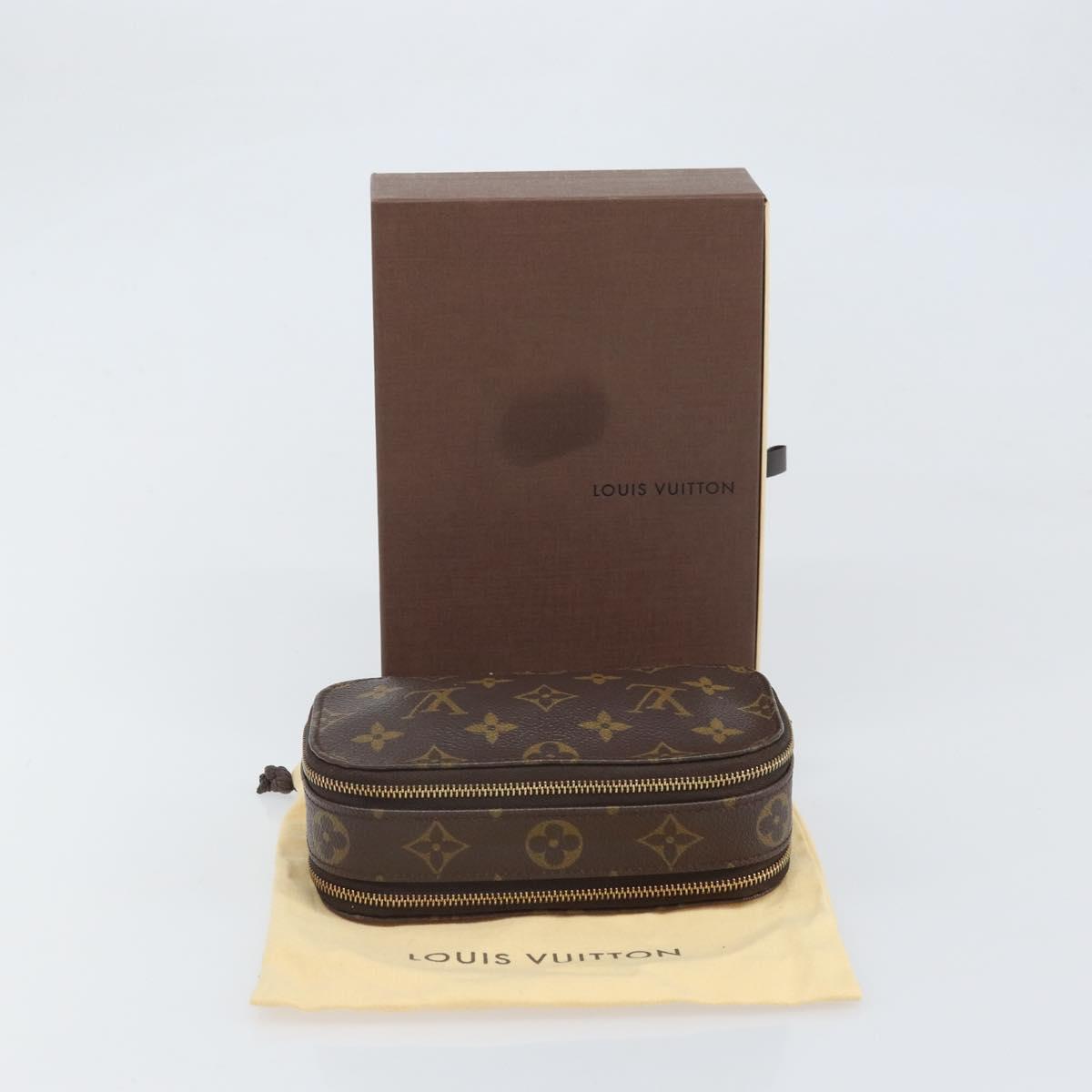 LOUIS VUITTON Monogram Trousse Brush PM Cosmetic Pouch M47510 LV Auth 169827V