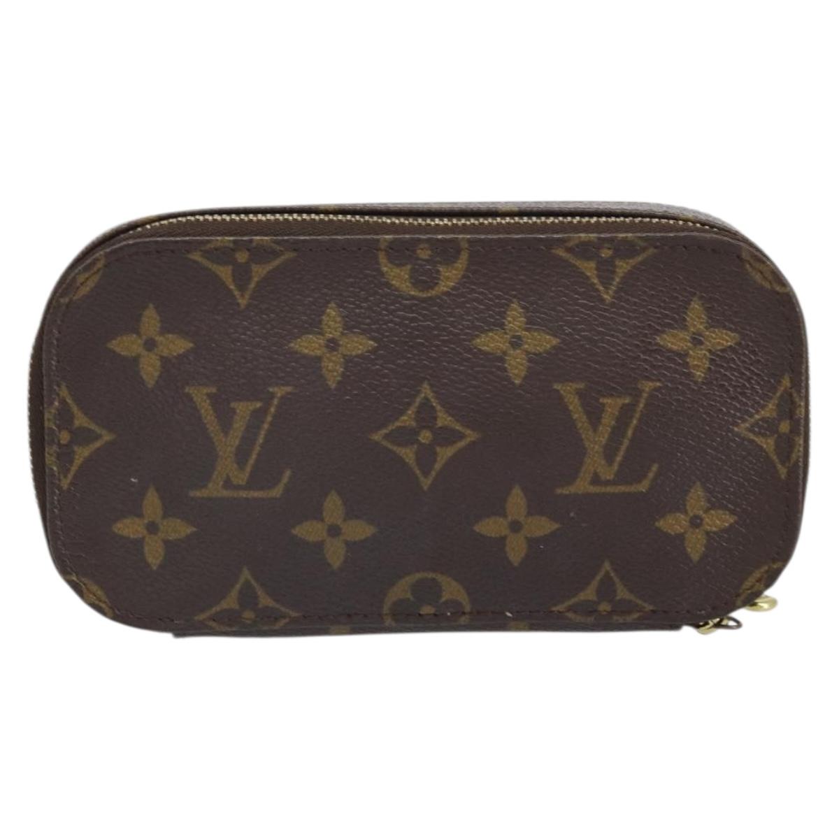 LOUIS VUITTON Monogram Trousse Brush PM Cosmetic Pouch M47510 LV Auth 169827V