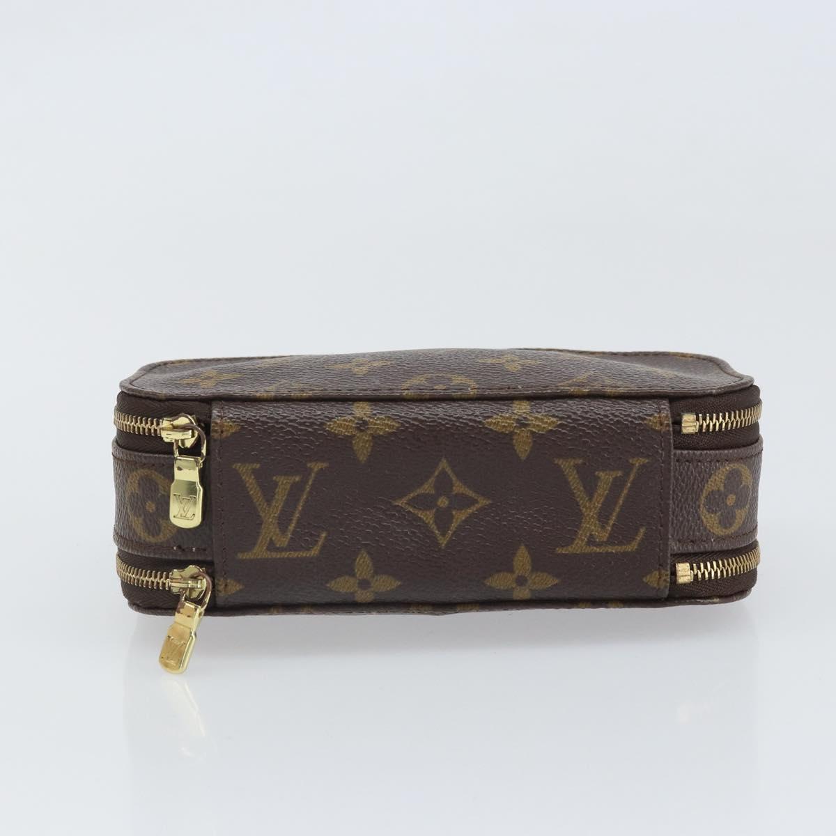 LOUIS VUITTON Monogram Trousse Brush PM Cosmetic Pouch M47510 LV Auth 169827V