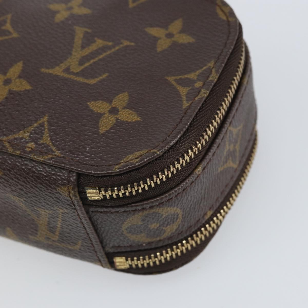 LOUIS VUITTON Monogram Trousse Brush PM Cosmetic Pouch M47510 LV Auth 169827V