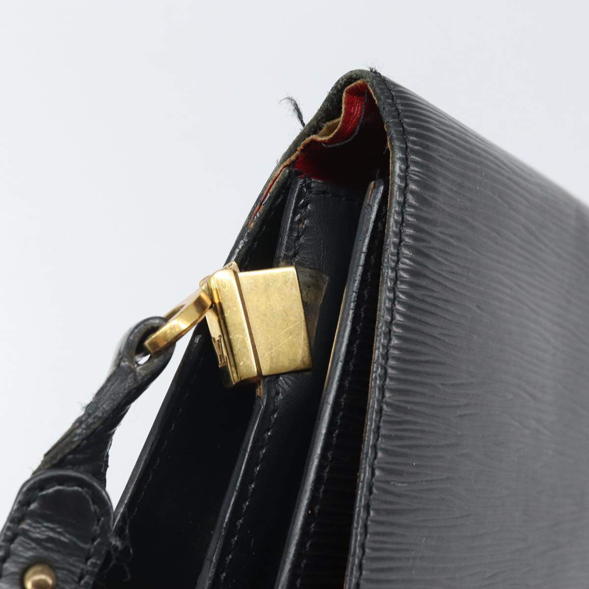 LOUIS VUITTON Epi Free Run Bicolor Shoulder Bag Red Black M52417 LV Auth 169843