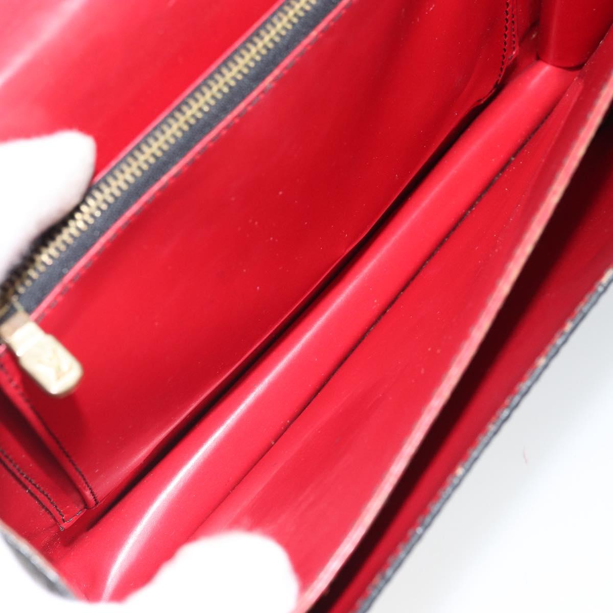 LOUIS VUITTON Epi Free Run Bicolor Shoulder Bag Red Black M52417 LV Auth 169843