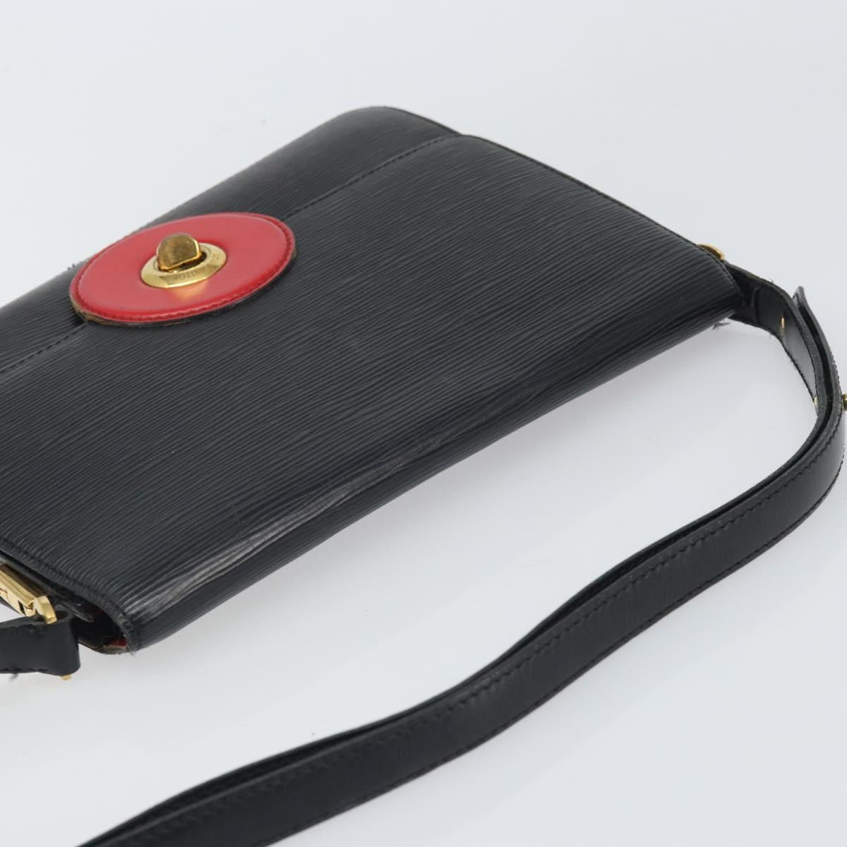 LOUIS VUITTON Epi Free Run Bicolor Shoulder Bag Red Black M52417 LV Auth 169843