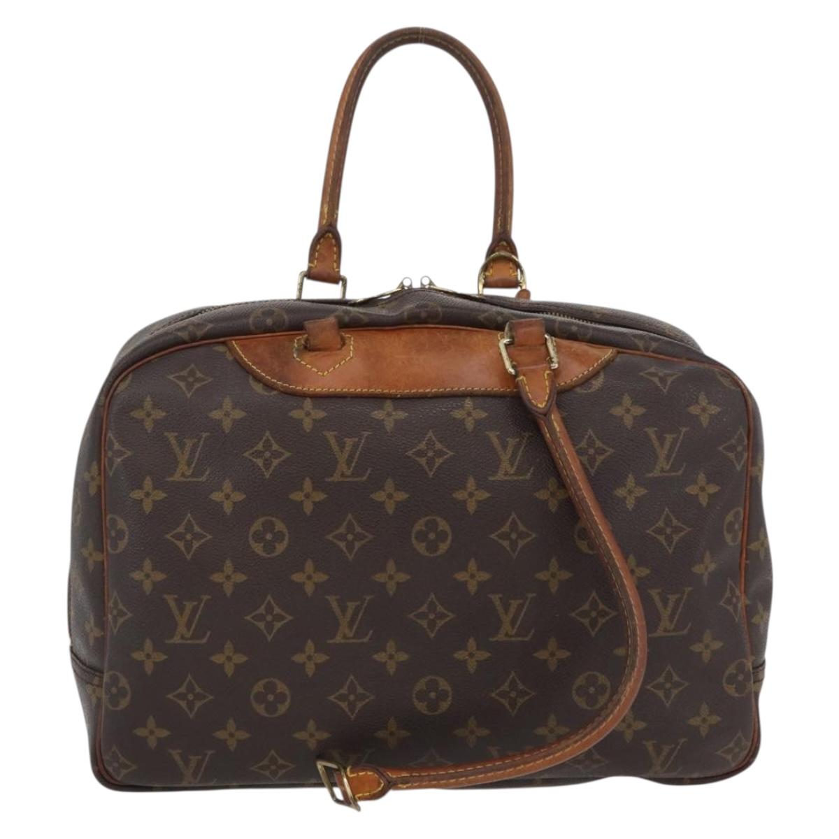 LOUIS VUITTON Monogram Deauville Hand Bag M47270 LV Auth 169844