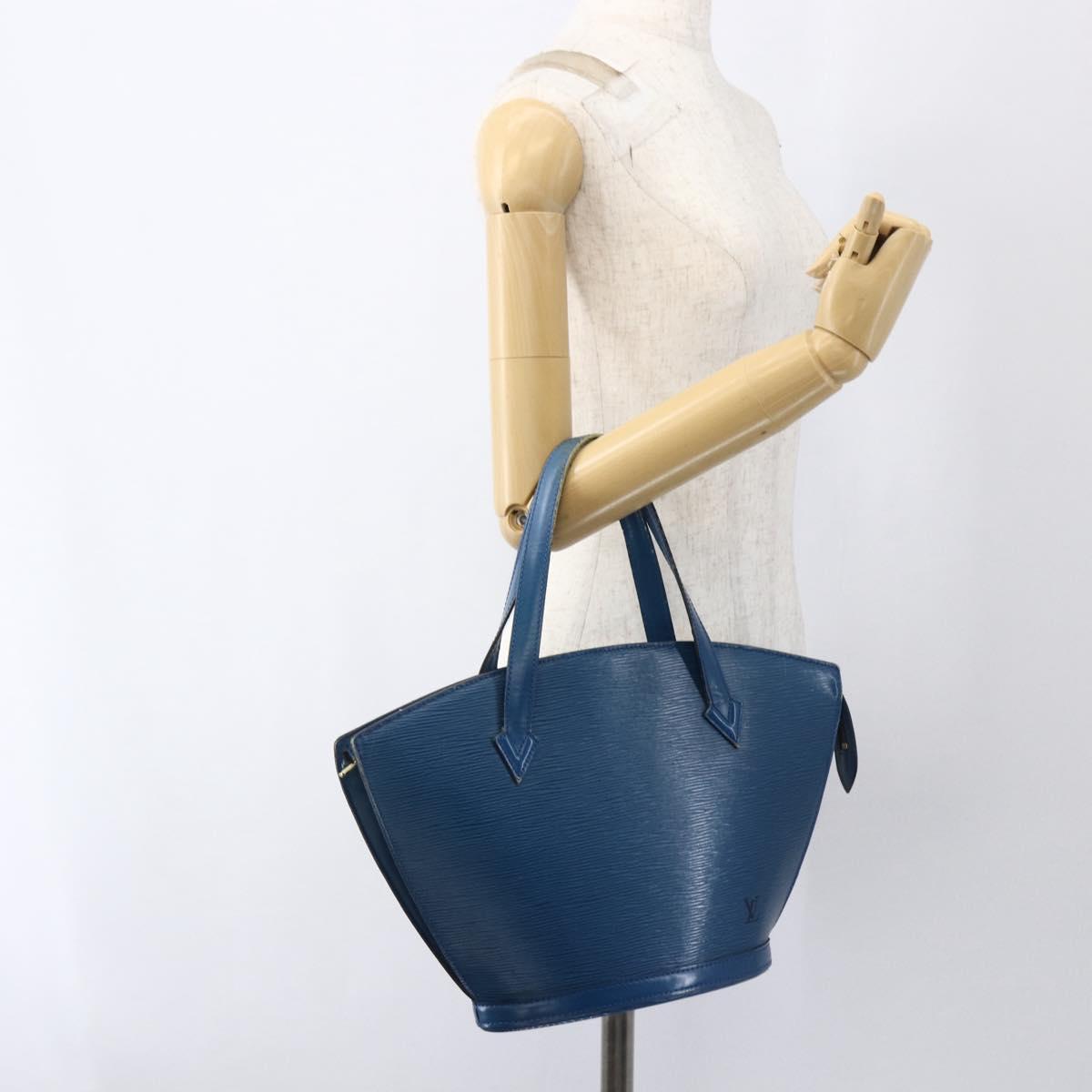 LOUIS VUITTON Epi Saint Jacques Shoulder Bag Blue M52275 LV Auth 169873