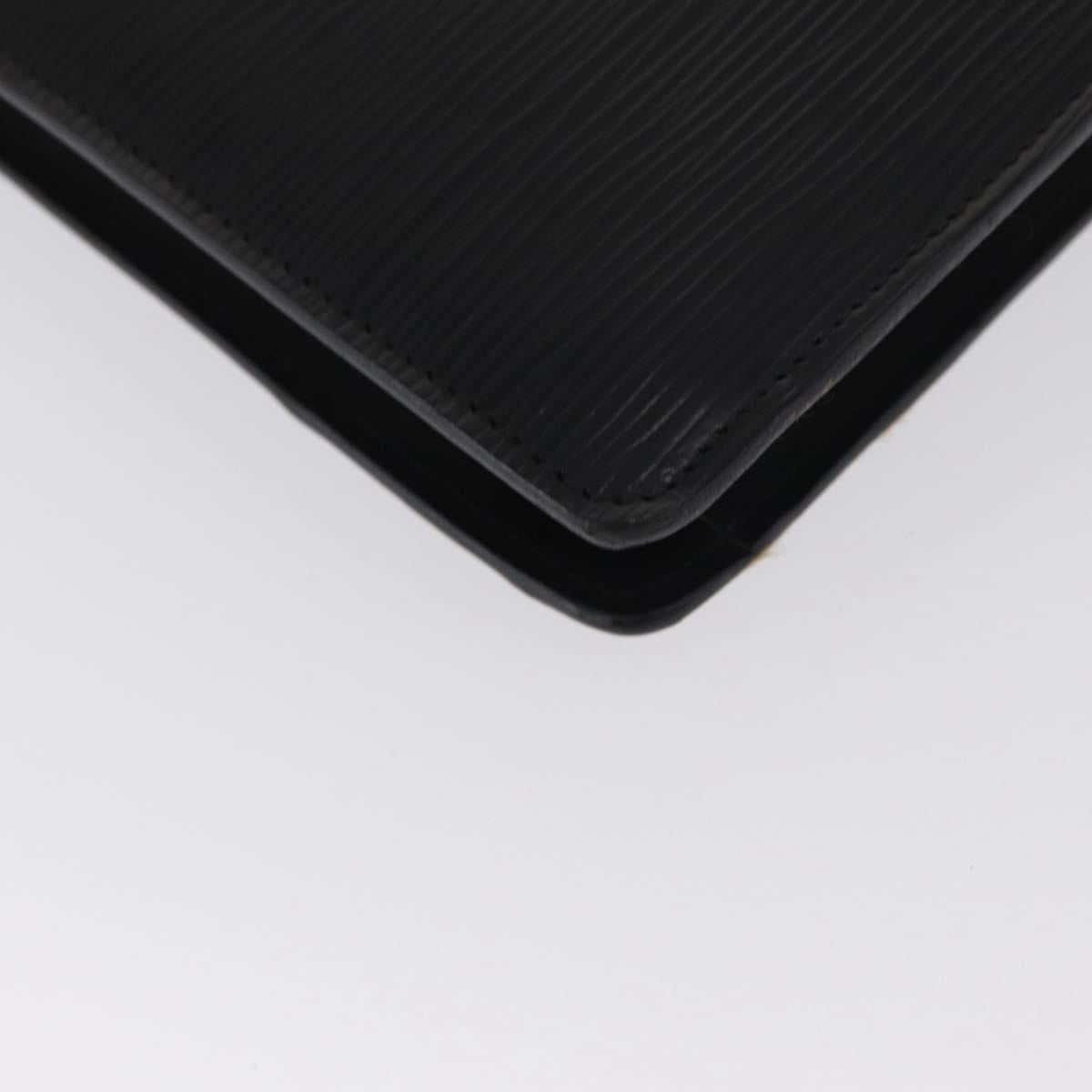 LOUIS VUITTON Epi Montaigne 27 Clutch Bag Black M52652 LV Auth 169888