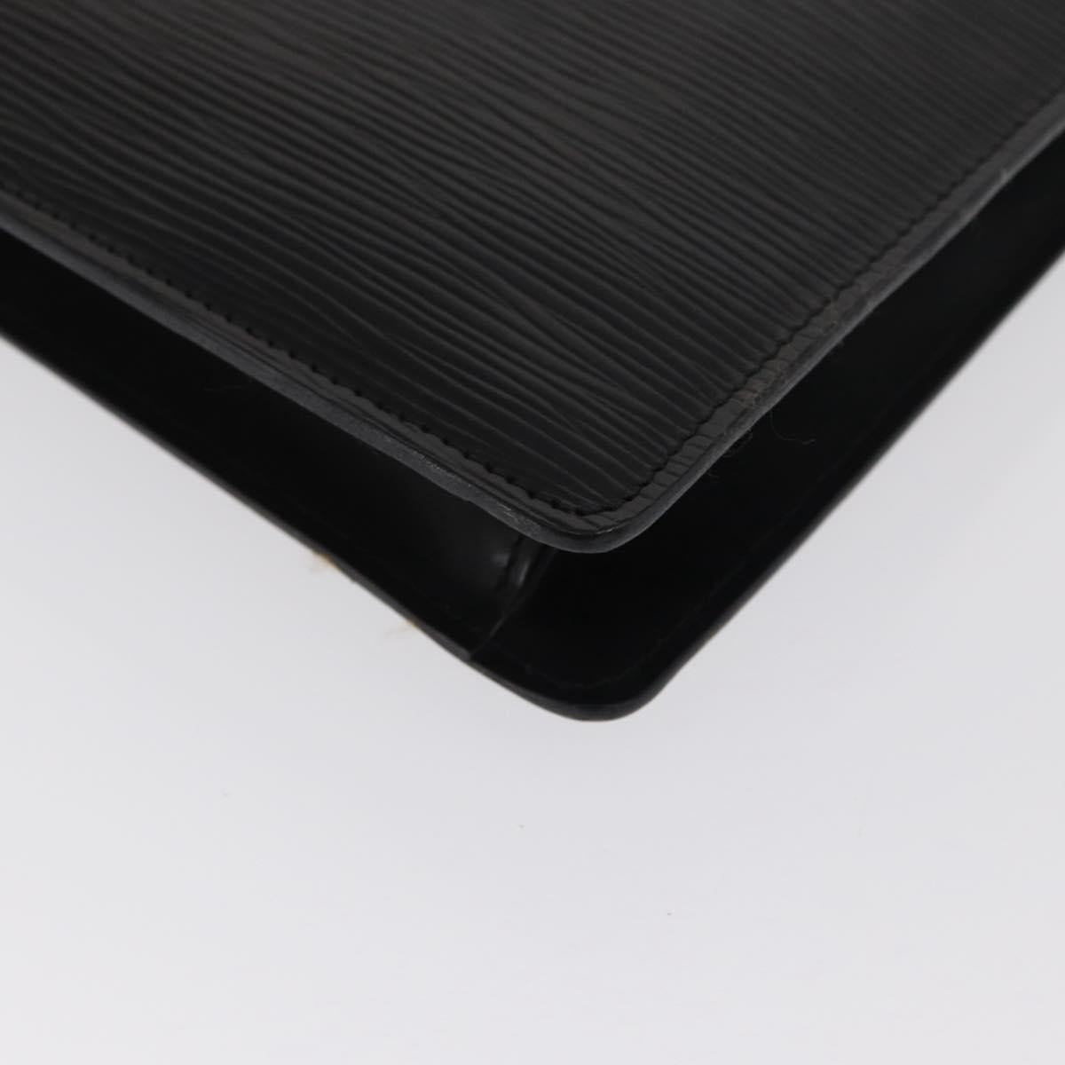 LOUIS VUITTON Epi Montaigne 27 Clutch Bag Black M52652 LV Auth 169888