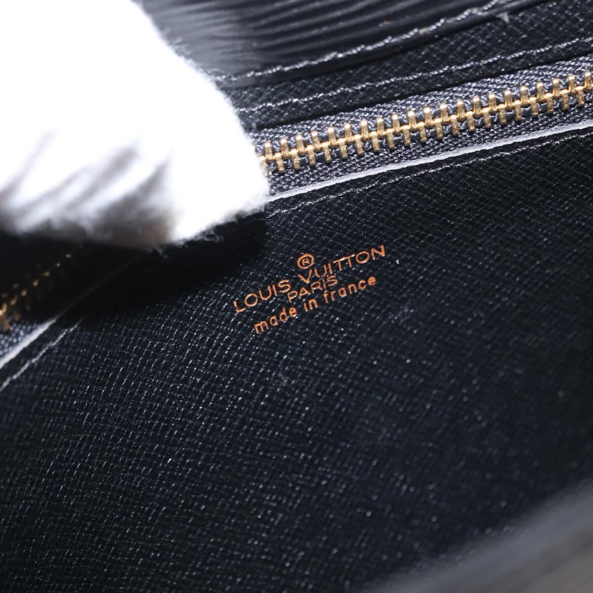 LOUIS VUITTON Epi Montaigne 27 Clutch Bag Black M52652 LV Auth 169888