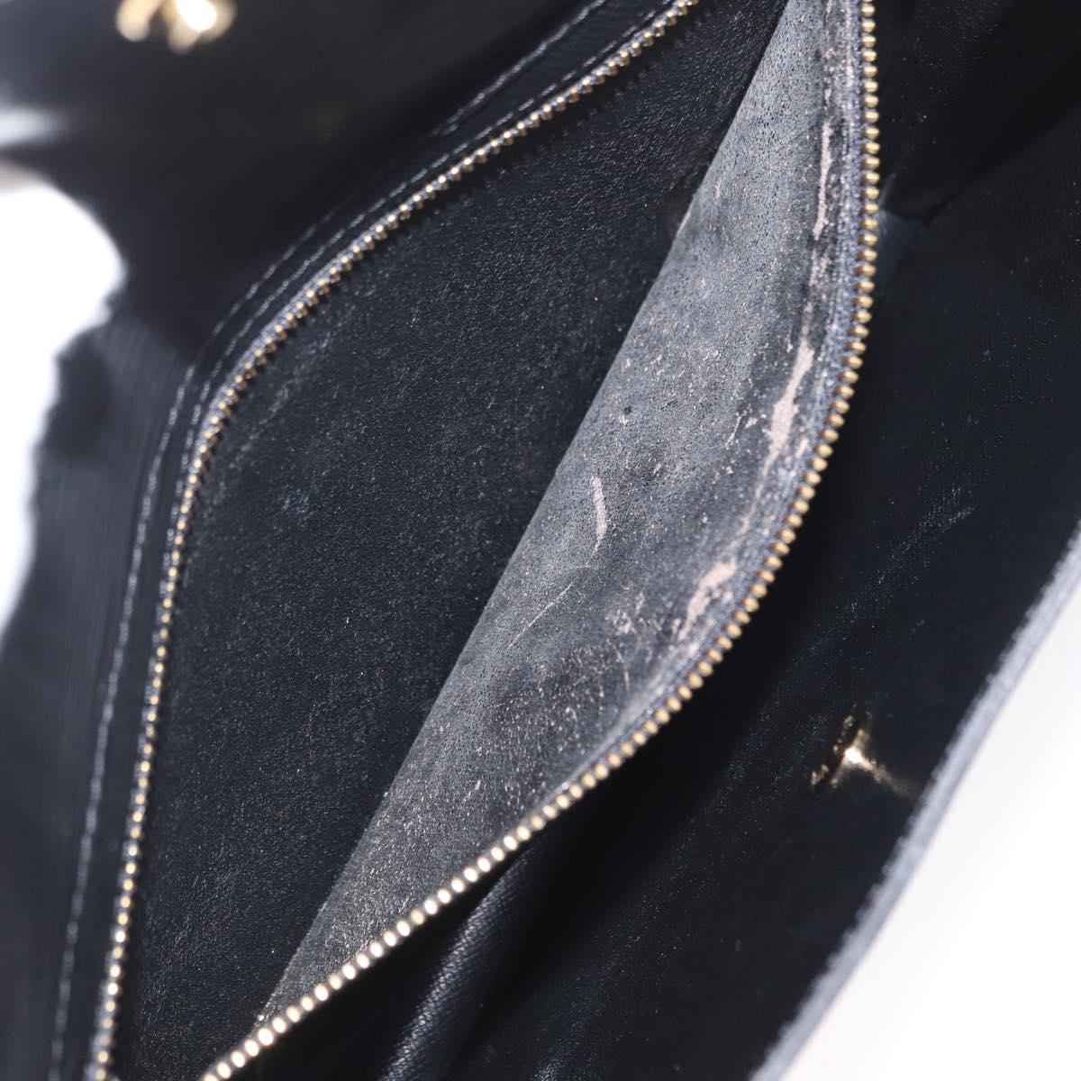 LOUIS VUITTON Epi Montaigne 27 Clutch Bag Black M52652 LV Auth 169888