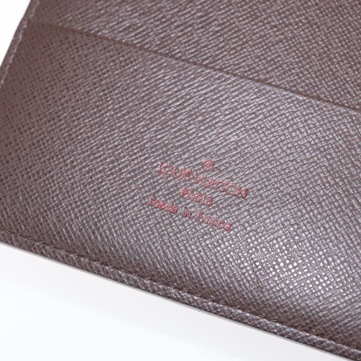 LOUIS VUITTON Damier Ebene Agenda GM Day Planner Cover R20107 LV Auth 169889SAV