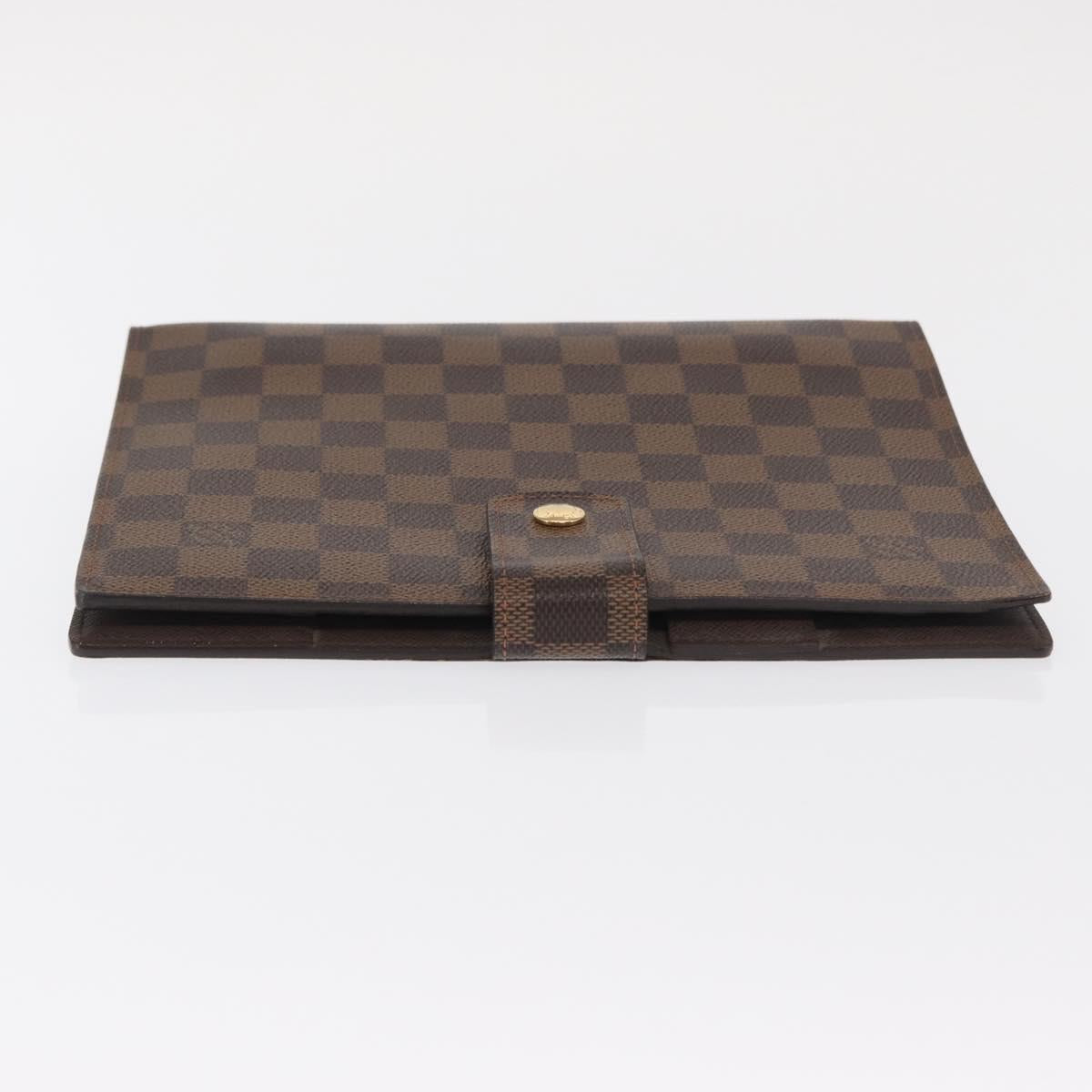 LOUIS VUITTON Damier Ebene Agenda GM Day Planner Cover R20107 LV Auth 169889SAV