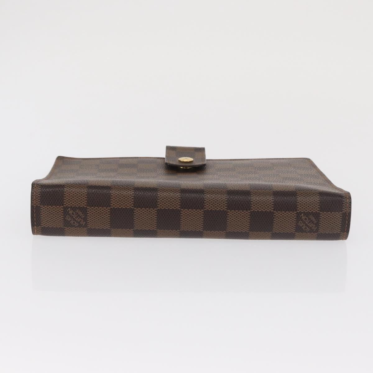 LOUIS VUITTON Damier Ebene Agenda GM Day Planner Cover R20107 LV Auth 169889SAV