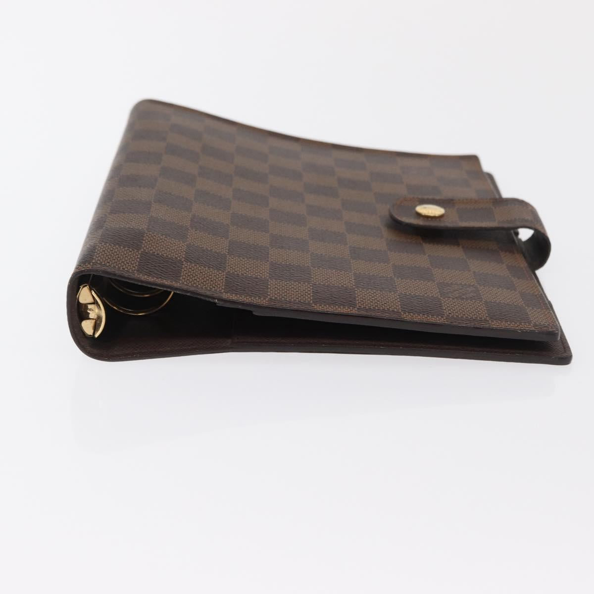 LOUIS VUITTON Damier Ebene Agenda GM Day Planner Cover R20107 LV Auth 169889SAV