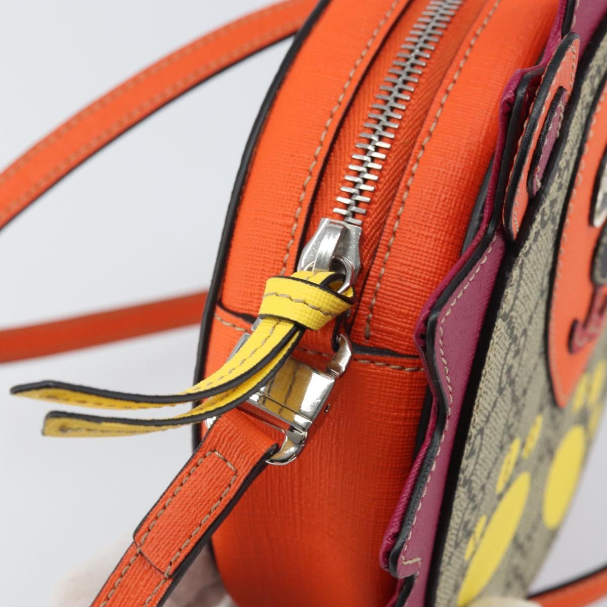 GUCCI GG Supreme Children's Hedgehog Bag PVC Beige Silver 580428 Auth 169901V