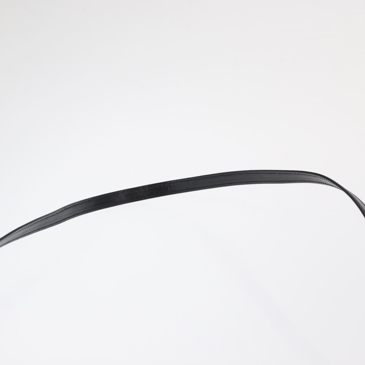 GUCCI Shoulder Bag Leather Black Gold 004 056 0209 Auth 169902