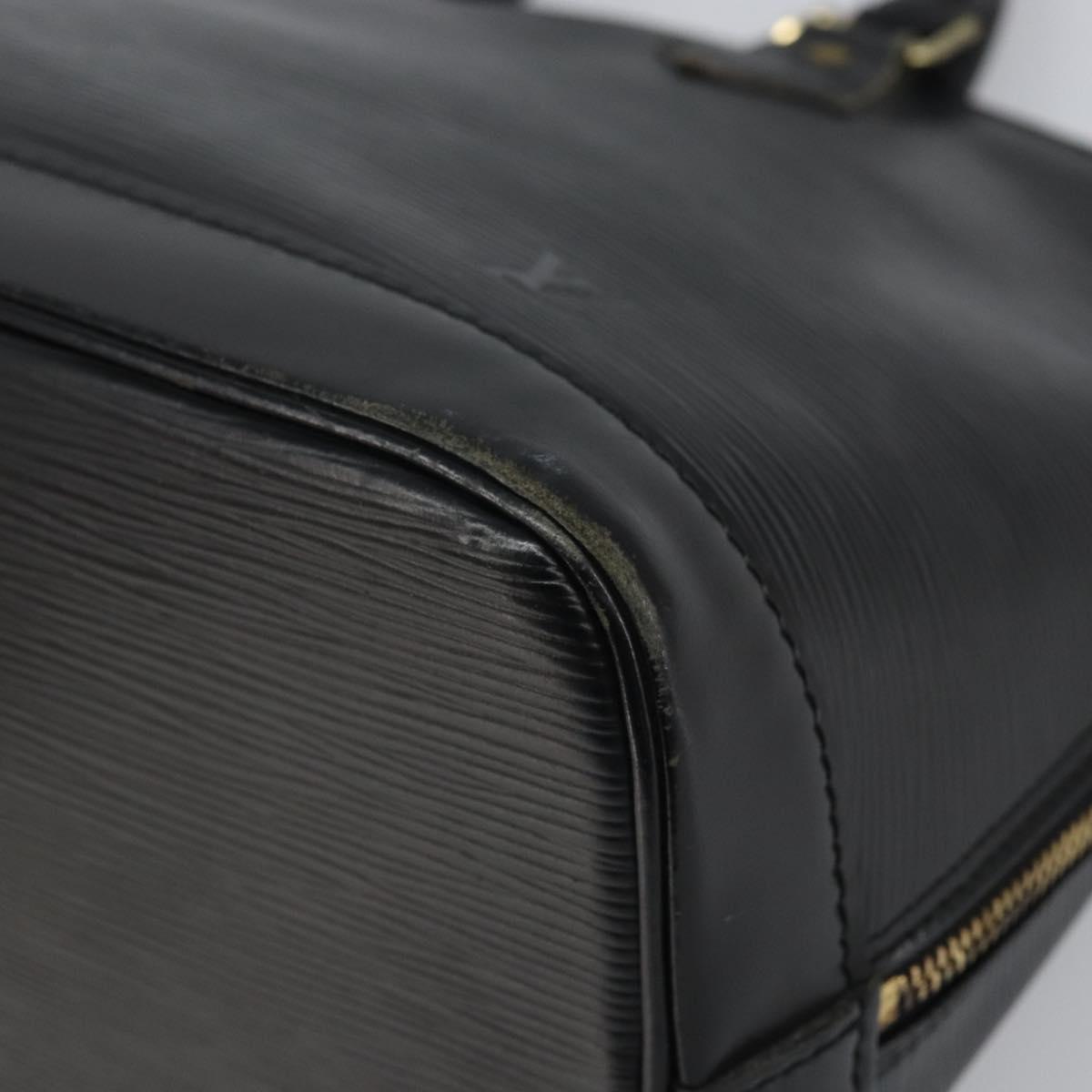 LOUIS VUITTON Epi Alma Hand Bag Noir Black M52142 LV Auth 169905
