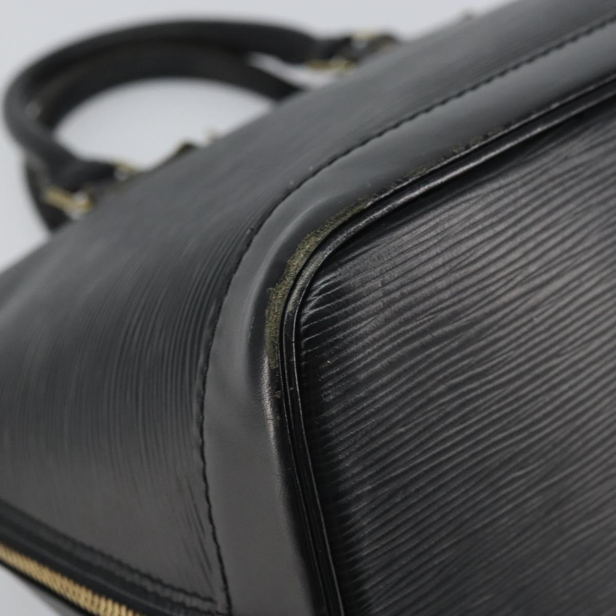 LOUIS VUITTON Epi Alma Hand Bag Noir Black M52142 LV Auth 169905