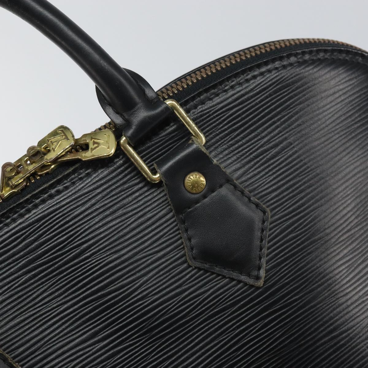 LOUIS VUITTON Epi Alma Hand Bag Noir Black M52142 LV Auth 169905