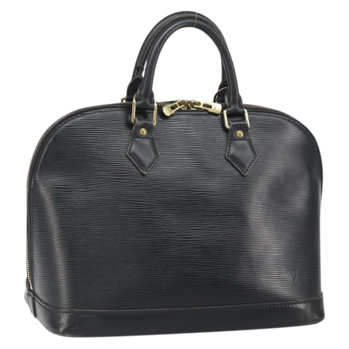 LOUIS VUITTON Epi Alma Hand Bag Noir Black M52142 LV Auth 169905