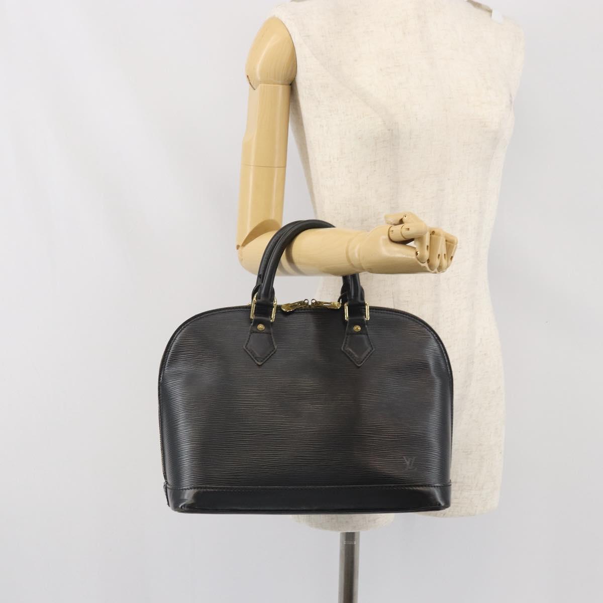 LOUIS VUITTON Epi Alma Hand Bag Noir Black M52142 LV Auth 169905