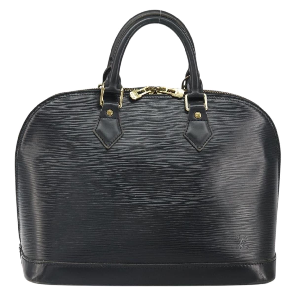 LOUIS VUITTON Epi Alma Hand Bag Noir Black M52142 LV Auth 169905