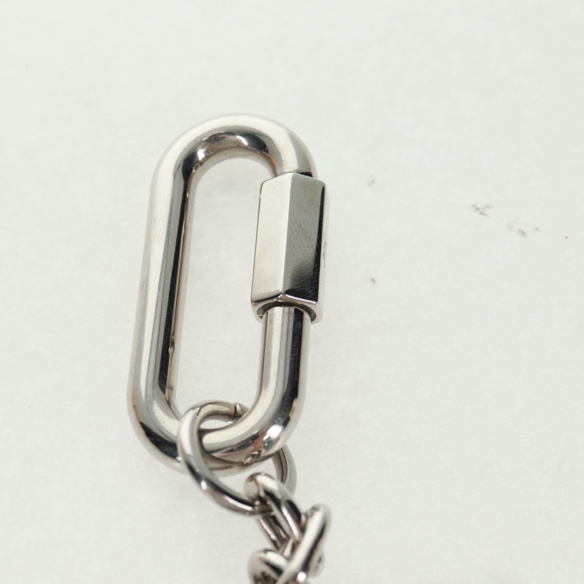 LOUIS VUITTON Porte Cles LV Shape Rope Charm metal Blue MP2618 LV Auth 169919M