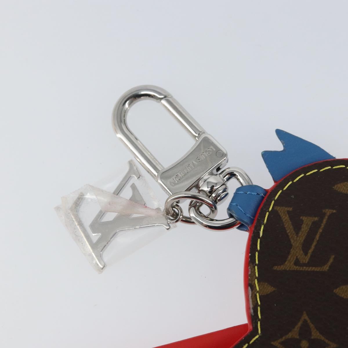LOUIS VUITTON Monogram Bag Charm LV Parrot Pouch Red M02556 LV Auth 169920A