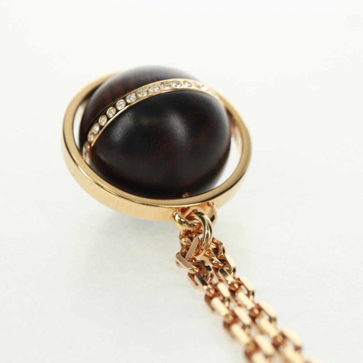 LOUIS VUITTON Pandantif Magnetic Glitter Necklace Gold Tone M66856 Auth 169922